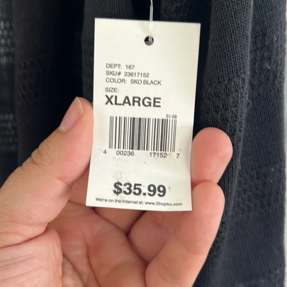 Women’s black open cardigan - Picture 2 of 4